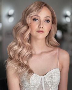 Wedding Hairstyles For Thin Hair: 30 Looks And Expert Tips [2022/23 Guide] ★ wedding hairstyles for thin hair loose waves blonde kasia_fortuna Hair Loose Waves, Blonde Waves, Wedding Hair Inspiration, Bridal Makeup Looks, Wedding Hair Down, Everyday Hairstyles, Loose Hairstyles, Loose Waves, Hair Waves