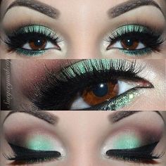 Make Up Studio, Smink Inspiration, Green Eyeshadow, How To Apply Eyeliner, Makeup Obsession, Wear Green, Long Lashes, Makeup Goals