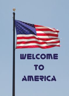 an american flag with the words congrats on your citizenship