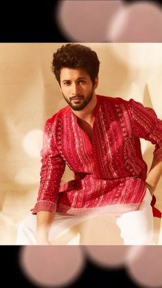 Red Kurta For Men, Rohit Suresh Saraf, Gents Suit Design, Traditional Indian Mens Clothing, Rohit Saraf, Pajama Men