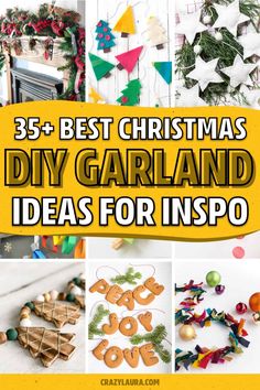 the best christmas diy garlands and ideas for inspo - click to see them