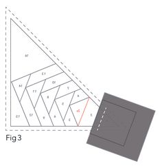 an image of a triangle with the area marked out