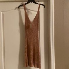 Free People Shimmer/Sexy Pink/Rose Slinky Dress. Metallic Feel & Sexy Brand New W Tags . Lightly See Thru. Wear It W A Black Slip Or Sexy Black Bra And Slip Skirt. Can Fit A Larger Small Or Medium. Slip Dress Mini, Blue Boho Dress, Pink Party Dress, Solid Midi Dress, Wrap Shirt Dress, Pink Party Dresses, Slinky Dress, Lace Body, Slip Skirt