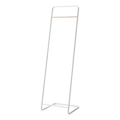 a white metal standing sign on a white background