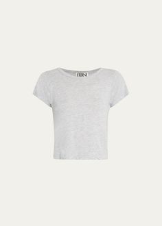 Eterne Short-Sleeve Baby Crewneck Tee - Bergdorf Goodman Simple Gray Summer Top, Unrealistic Wishlist, Launch Campaign, Fantasy Gowns, School Shopping, Cotton Tank Top, Clothes To Buy, I Feel Good, White Tee