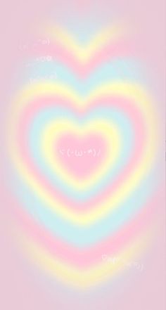 an image of a heart shaped object in pastel colors