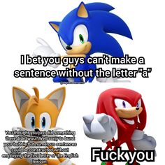 sonic the hedgehog and knuckles the fox