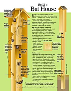 a diagram showing how to build a bat house