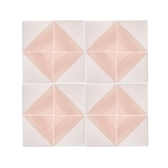 four squares are arranged in the shape of an origami pattern on a white background