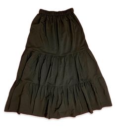 A versatile and stylish linen cotton skirt in a timeless black shade, perfect for both casual and semi-formal occasions. This UK size 10 to 20 skirt features a flattering elasticated waistband and a tiered design for a flowy, comfortable fit. The lightweight and breathable linen-cotton blend makes it ideal for year-round wear, providing both durability and softness. Dress it up with a blouse or pair it with a simple tee for a laid-back look. Care: Machine wash cold, hang dry, iron on low if nece Women Skirt, Simple Tees, Tier Skirt, Cotton Skirt, Tiered Skirt, Shades Of Black, Formal Occasion, Semi Formal, Favorite Outfit