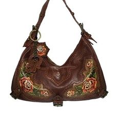 Flower Purses Handbags, Embellished Purses, Leather Rose, Clothing Sketches, Fall Bags, Cowgirl Boot, What In My Bag, Horse Shoe, Bag Charms