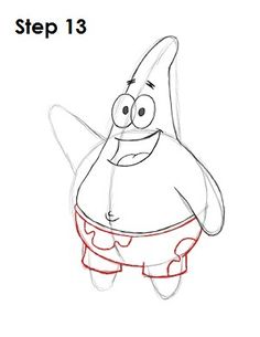 how to draw cartoon character from the spongebob movie step by step drawing for kids