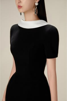 Black Cowl Neck Dress, Mean Blvd, Elegant Dresses Classy, Cowl Neck Dress, Classy Dress Outfits, Classy Dress, Types Of Fashion Styles, Look Fashion, Classy Outfits