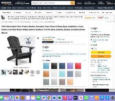 an image of a black adiron chair on the internet