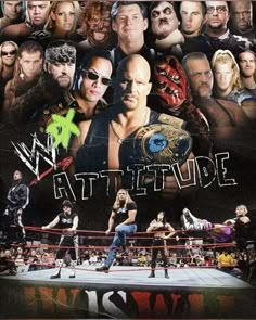 the poster for wwe's wwf attitude