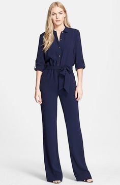 Diane von Furstenberg 'Lori' Jumpsuit | Nordstrom Chic Romper, Dvf Diane Von Furstenberg, Geometrical Pattern, Silk Jumpsuit, Jumpsuit Chic, Jumpsuits And Romper, Hoi An, Jumpsuit Fashion, Cool Fashion