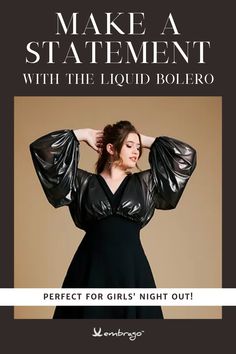 Make a statement with Embrago's Liquid Bolero. Crafted for those with fuller busts, this unique piece offers a fashionable alternative to traditional layering. Designed with high-quality fabric, it provides both comfort and style. Pair it with a dress or a casual top for an eye-catching, versatile look that takes you from day to night effortlessly. Bolero Jacket