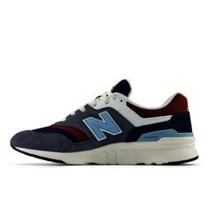 PRICES MAY VARY. Building on Tradition: The New Balance 997H lifestyle shoes have a heritage-inspired design that puts a progressive spin on the classic 997 style from the '90s. They're great for kicking it with friends or exploring the city. All-Day Comfort: Mesh panels on the upper allow moisture and heat to escape, helping to keep your feet comfortable during all your adventures. Underfoot cushioning provides essential support, giving each step a plush-like feel. Made to Last: The sneaker's u New Balance 997h, New Balance Style, Lifestyle Shoes, New Balance Men, Classic Sneakers, New Balance Sneaker, Special Features, New Balance, Stand Up