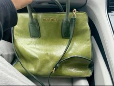 Vintage Miu Miu, Fashion Girly, Green Purse, Cute Purses, Future Fashion