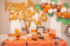 2nd Birthday Party Theme Ideas, Yabba Dabba Two Birthday, Yabba Dabba Two, Flintstone Birthday, Second Birthday Pictures, Flintstone Party, Two Birthday Party, Second Birthday Boys, Pebbles Flintstone