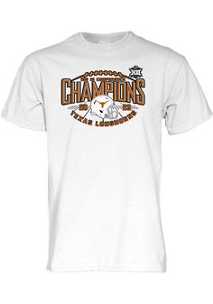 Show off your team pride in this Texas Longhorns White 2023 Big 12 Conference Football Champions Short Sleeve T Shirt! This Texas Short Sleeve Tee features a screen print team graphic on front chest. Make sure everyone knows you root for the Longhorns with this White Texas T Shirt. Hook Em Horns! 100% heavy weight cotton, Double stitched sleeve and bottom hem, Screen print team graphics, Crew neckline, Machine wash, tumble dry low, Fit: True to Size, Imported Texas T Shirt, Football Champions, Hook Em Horns, Champion Shorts, Champion Shirt, Texas Longhorns, Short Sleeve T Shirt, Shirt White, Screen Print