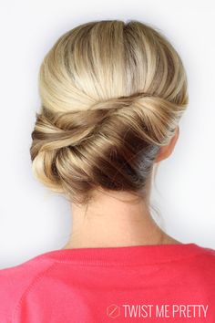 Wow, that’s pretty. Click on the photo for more. Hairstyles Twist, French Twist Updo, French Twist Hair, Ombré Hair, Popular Haircuts, Hairstyle Gallery, Prom Hairstyles, Formal Hairstyles