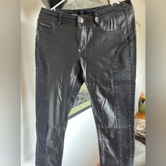 Cute Leather/ Jeans Phillips Plein Pantsnew Collection Jan 2024perfect State! Don’t Send Me Phone Numbers If Interested Make An Offer! Philipp Plein Dress, Philipp Plein Jacket, Phillips Plein, Philipp Plein Jeans, Philipp Plein T Shirt, Leather Jeans, Philipp Plein, Phone Numbers, Straight Leg