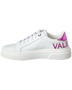 Price As Marked About The Brand: Elegant Handbags And Accessories Crafted In Italy. Alice Leather Sneaker In White Fuxia Leather With Python-Embossed Logo Lettering Lace-Up Closure Lightly Padded Leather Insole Rubber Sole With Traction Made In Italy Elegant Handbags, Valentino Sneakers, Girl Backpacks School, Mario Valentino, Girl Backpacks, Embossed Logo, School Backpacks, Leather Sneakers, Sleek Design