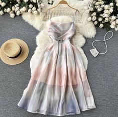 Party Long Dress, Dress Cottagecore, Trendy Dress Outfits, Summer Elegant, Designer Dresses Casual