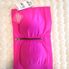 Seamless Bandeua W/ Zipper. Pink. Removable Pads. Brand New! Never Worn. Pink Strapless Bra, Cheap Pink Bandeau Tube Top, Pink Seamless Strapless Tube Top, Flirty Pink Bandeau Tube Top, Pink Stretch Seamless Tube Top, Pink Seamless Bandeau Tops, Cheap Pink Tie-side Intimates, Bandeaus, Really Cute Outfits