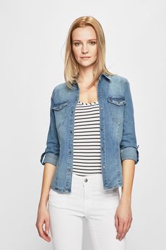 Noisy May - Camasa - https://hainesic.ro/camasi/noisy-may-camasa-8323e705d-answearro/ #camasi #camasa Please Wait, Denim Vest, Denim Jacket