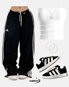 Outfits For Shifting, White Pants Black Top Outfit, Sweetwear Outfit, Emo Streetwear Tops, Y2k Cropped Crop Top For Streetwear, Grunge Cropped Top For Streetwear, Y2k Crop Top For Streetwear, Black Y2k Streetwear Tops, Outfit Inspo Streetwear