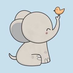 an elephant holding a small bird in its trunk and sitting on it's back