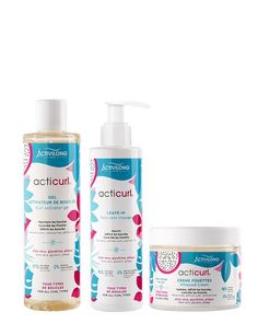 Trio Coiffant Définition des Boucles Acticurl Curl Definition, Le Gel, Hair Routines, Leave In, Hand Soap, Soap Bottle, Hand Soap Bottle, Curly Hair Styles