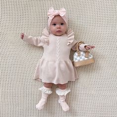 If you’re looking for a sweater dress for your precious bub this winter, we have you covered with the Flutter Sweater Dress. This sweater dress is extremely warm and baby friendly, making the perfect winter attire for your little ones. Crafted from 100% cotton, this Flutter Sweater Dress is super cozy and soft. The flutter sleeves add to the charm of this sweater romper. Available in creamy pale pink and ginger, this Flutter Sweater Dress is the perfect addition to your little one’s winter wardr Newborn Dress, Sweater Romper, Winter Newborn, Fall Baby Clothes, Ginger Spice, Stylish Maternity Outfits, Winter Attire, Newborn Dresses