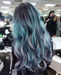 Hair Color Cherry Coke, Underlights Hair, Trendy Hair Color, Ombre Hair Color, Grey Hair Color, Pastel Hair, Hair Dye Colors, Hair Color Balayage, Mermaid Hair