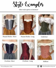 Renfaire Patterns, Peasant Bodice, Peasant Costume, Goblincore Fairycore, Ren Fest, Fantasy Dress, Fantasy Clothing