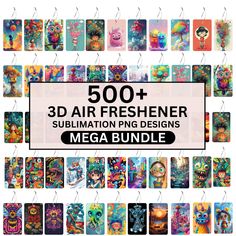 the 500 + air freshener sublimation png designs mega bundle