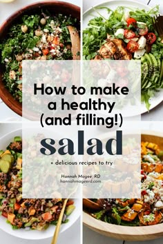 how to make a healthy salad and fill it with delicious ingredients like broccoli