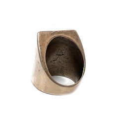 Bronze Metallum Ring Crafted from ancient bronze Measures 1.25' x .75" Size up recommended for a perfect fit, approximately half a size larger ** Please note bronze is 80% copper and 20% is mixed metals. Bronze will turn your finger green when exposed to moisture, if this will bother you please pick then sterling silver version. We seal the bronze pieces but it wears off over time. ** Luxury Bronze Rings For Gifts, Cheap Vintage Bronze Jewelry, Bronze Rings, Bronze Gifts, Fortune Favors The Bold, Modernist Ring, Gold Chain With Pendant, Bronze Jewelry, Bronze Ring