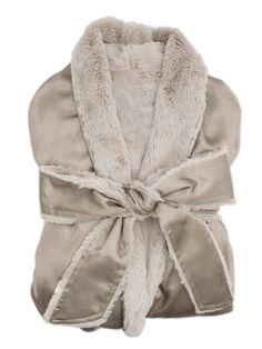 Incredibly soft and chic, our Luxe™ Satin Robe is a true luxury. Made with our signature satin, this cover up boasts an exceptionally plush Luxe™ faux fur interior. Choose from our sophisticated color palette and melt into rich softness. UnisexImported Blue Baby Blanket, Raglan Sleeve Sweatshirt, Blankets Baby, Brown Satin, Luxury Baby, Sweater Dress Midi, Luxury Lingerie, Polyester Satin, Linen Blazer