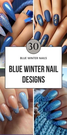 Blue Sparkly Nails, Skin Self Care, Winter Nail Design, January Nail Designs, Winter Manicure, Routine Ideas, Festive Nail Art, Spring Nail Designs, Winter Nails Acrylic