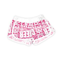 Don't let your cheer game turn dull with these Pink Cheer Shorts! Made for comfort and style with a pop of pink, these shorts will have you cheering on with extra spirit. Score your team the win in these shorts that will have you cheering for joy! 100% polyester Machine wash; tumble dry made in Guatemala Shipping note: This item is made to order. Allow extra time for your Urban Smalls original design to ship. If between sizes, we recommend ordering one size up in our shorts to ensure the best fi Cheer Games, Cheer Shorts, Girls Pajamas, Boys T Shirts, Short Girls, Don't Let, Guatemala, Short Tops, Original Design