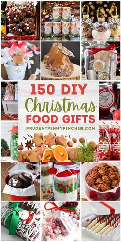 christmas food gifts are displayed with the words,'best diy christmas food gifts '