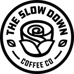 the slow down coffee co logo