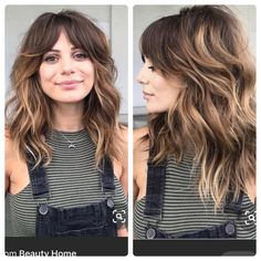 Shag Hair Balayage, Shag Hairstyles Medium Brunette, 70s Inspired Haircut Shag, Long Shag With Balayage, Long Shag Haircut With Bayalage, Medium Shag Balayage, Balayage Shaggy Hair, Shag Haircut With Balayage, Long Shag Balayage