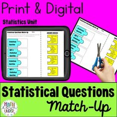 a hand holding a pair of scissors next to a cell phone with the text, print & digital statistics unit