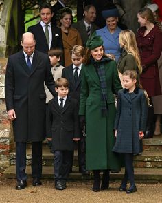 the royal family are all dressed up and ready to go out for christmas day celebrations