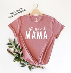 "Best Girl Mama Gift, T-shirt for Girl Mama Welcome to my store :) ❤️ HOW TO ORDER 1. Choose the t-shirt size from the style bar (First dropdown menu) 2. Choose the t-shirt color (Second dropdown menu) 3. Select quantity as needed 4. Click \"Add to cart\" ❖ If you are purchasing more than one shirt, simply complete this process as many times as needed. SIZING ❖ Please make sure to scroll through the photos to see our size chart. You will see the detailed measurements on the chart. ❖ The shirts are UNISEX fit. We usually get feedback from buyers as they are true to size, however since every person's shape and opinion can vary, the size chart is the best way to know what size you need! ❖ If you are not sure about sizing please measure your favorite t-shirt and compare measurements to the cha Baby Announcement Shirt, Baby Shower Shirts, Baby Announcement Shirts, Gender Reveal Shirts, First Mothers Day Gifts, Mother Day Gift, Mom To Be, Mom Baby, First Mothers Day