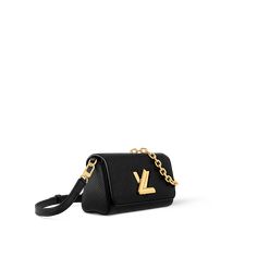 LOUIS VUITTON® - Twist West Pochette - Black Lv Twist, Pochette Louis Vuitton, Louis Vuitton Gifts, Micro Bags, Trunk Bag, Best Wallet, Louis Vuitton Official, Wallet Pouch, Monogram Bag